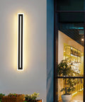 Modern Outdoor Wall Light Sconce 24W LED Exterior Lighting Fixture Waterproof 35.4 Inch Long Ideal For Garage Porch Patio Gates