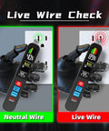 Handy Non Contact Voltage Tester With 3 Phase Rotation Indicator And Signal Percentage Display Rechargeable AC Electrical Detector Pen testing live wire