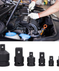 Top Grade 6 Piece Impact Socket Adapter Kit Forged From Chrome Tungsten Steel With Heavy Duty Storage Box Fits 1 4 Inch, 3 8 Inch, 1 2 Inch And 3 4 Inch Drives Perfect Gear For Home Garage Pros Who Need Serious Grit And Reliable Muscle on engine repair tools