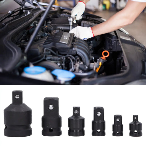 Top Grade 6 Piece Impact Socket Adapter Kit Forged From Chrome Tungsten Steel With Heavy Duty Storage Box Fits 1 4 Inch, 3 8 Inch, 1 2 Inch And 3 4 Inch Drives Perfect Gear For Home Garage Pros Who Need Serious Grit And Reliable Muscle on engine repair tools