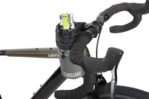MULE Stem Pack For Bikepacking Secure Handlebar Storage For Snacks Phone And Essentials With Easy Access Cinch Closure
