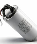 70uF Motor Run Capacitor For 450V AC Systems, round cylindrical metallized polypropylene film with two leads, heavy duty, non polarized