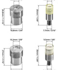 Heavy Duty Hand Press Tool With 8mm And 10mm Stud Rivet Dies, Mini Manual Rivet Setter Punch Set, various die sizes shown