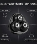Straight Up Smooth Appliance Casters With Hella Strong Self Adhesive Pads Heavy Duty Furniture Sliders Black with 360 degree rotation.
