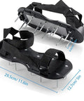 Pre Assembled Lawn Aerator Shoes With 26 Heavy Duty 2.4 Inch Spikes And Stainless Steel Base Plate Adjustable Buckle Straps