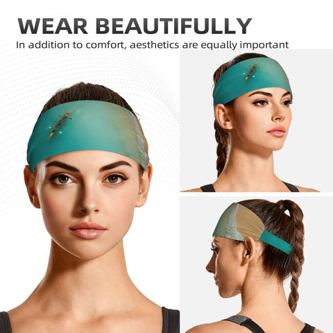 Sweat-Wicking Headband For Sports And Workouts, Ultra Wide 11cm Hairband For Men And Women, Soft Breathable Cotton-Like Fabric