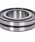 Tough As Nails Compact Spherical Roller Bearing Stainless Steel Self Aligning Heavy Duty Sealed With Lube Grooves For Gearboxes And Conveyors Chrome 52100 Drop In Replacement with black seals and chrome finish.