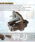 Kickstart Your Furniture Flip With This Solid 7 Pack R7321 Drawer Track Guide Kit Compatible With Kenlins Rite Trak One Systems featuring glides and screws.