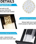 Dusk To Dawn Outdoor LED Wall Light With Crystal Glass 10W 480LM IP23 Patio details showing LED and crystal glass.