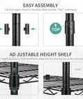Assembly instructions for Beefy Five Shelf Heavy Duty Metal Storage Rack With Adjustable Wire Shelves, Leveling Feet, Easy Assembly.