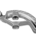 1/2 Inch Emt Conduit Bender Tool Aluminum Die Cast Pipe Bending Hand Tool With Angle Setter Technology showing angled grooves and markings.