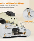 BEAMNOVA Electric Rotary Cutter With Powerful 250W Motor and Sharp Octagonal Alloy Steel Blades, thickened base with copper rollers.