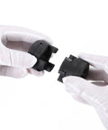 1 Inch To 1 Inch L-Jaw Flexible 3 Piece Coupling Set With Buna N NBR Rubber Spider HT250 Steel shown in hands