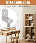 Heavy Duty Shelf Pins And L Shaped Brackets Nickel Plated Set For Kitchen Cabinets shown with home office furniture application