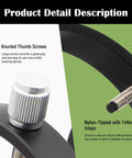 Adjustable Guiding Scope Ring Set With Plate, 90mm Inner Diameter, Pair, featuring knurled thumb screws and Teflon inlays.