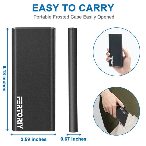 Portable frosted case for 24-In-1 Magnetic Precision Screwdriver Set with dimensions, showing ease of carry.