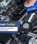 3 In 1 Wire Cutter, Stripper, And Crimp Pliers Pro Grade, Handy, 6 Inch Flush Cutters with circuit board