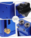 Close-up details of Pocket Hole Jig Kit For Precise Drilling And Easy Furniture Assembly Durable Aluminum Alloy Construction