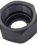 Close-up of metal collet nut from Four Piece 1/4 Inch Collet Kit For Makita Routers Fits 3621 3621A 3620 RP0900K RT0700CX3 RT0701CX3 RT0700C RT0701C XTR01Z