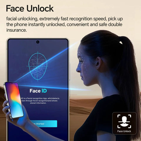 Face unlock feature showcased on a Stacked Unlocked Android Smartphone Going Hard On Snapdragon 888 With 12 Gig Ram And 512 Gig Storage.