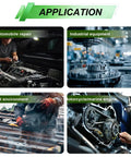 Applications of 580 Piece Aluminum Oil Drain Plug Crush Washer Kit with 18 sizes for automotive, industrial, and marine use.