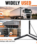 Set Of 2 Steel Truck Tool Box Mounting Brackets 24 By 24 Inch Underbody Kit shown with trucks and trailers for versatile use