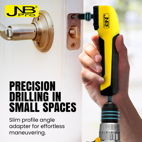 Right Angle Drill Attachment 90 Degree Compact Drill Adapter With Magnetic Socket For Impact Drivers And Drills Time Saving Lightweight 1.4 Inch Slim Profile For Tight Spaces And Stubborn Screws Toolbox Essential