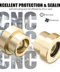 Steering Stem Bushing Bearing Built To Last Road Ready For Bikes And Motorcycles Self Lubricating H62 Bronze Heavy Duty Durability Smooth Quiet Handling Corrosion Resistant Long Lasting Performance, two H62 bronze bushings shown