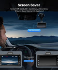 Dual Dash Cam Front And Rear With Free 64GB Card 3 Inch Screen Car Cam For Your Ride 1080P Front 720P Rear display in car