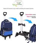 Foldable Aluminum Alloy Wheeled Trolley With Edge Guard And Six Wheels Rolling Luggage Cart for kids, showing detached trolley bag.