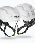 Hi Viz Safety Helmet Zenith X ANSI Compliant White With Adaptive Fit System DRY Plus Moisture Wicking Fabric Display