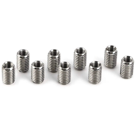 Slick Helical Screw Thread Repair Inserts Kit Packed With 10 Heavy Duty Coil Sleeves Matching M6 Outer Threads And M4 Internal Fits For Auto Repairs Quick Fixes And Diy Metal Restoration