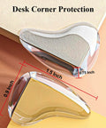 Baby Proofing Game Changer 16 Pack Clear Corner Protectors smooth silicone desk corner protectors 1.5 inch x 0.75 inch.