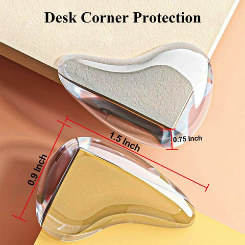 Baby Proofing Game Changer 16 Pack Clear Corner Protectors smooth silicone desk corner protectors 1.5 inch x 0.75 inch.