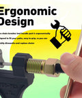 Heavy Duty Motorcycle Chain Breaker Kit With 420 Master Link And Breaker Thimble, ergonomic handle design detail