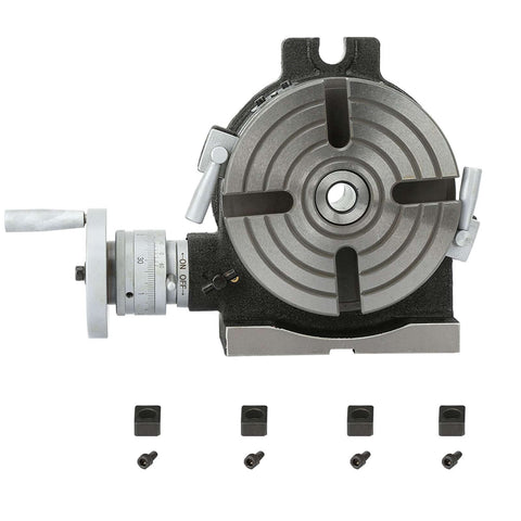 6 Inch Rotary Table For Milling Machines With Vertical And Horizontal Indexing Capabilities, 90 Degree Tilting Dividing Table