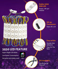 Coiled 50 Foot LED Light Modules for storefronts and signs 100 pack 0.92W three LED SMD RGB waterproof adhesive modules