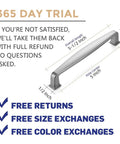 Solid Five Inch Cabinet Handles Fifty Pack In Brushed Nickel And Satin Nickel Drawer Pulls For Kitchen Cabinets Hardware