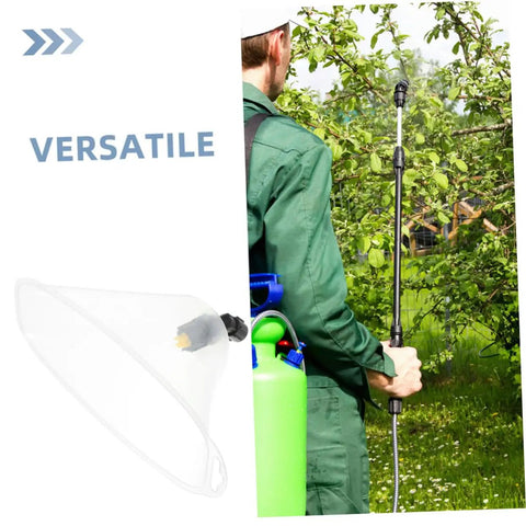 Drift Guard Spray Nozzle With Windproof Shield For Backpack Sprayers in use for outdoor agricultural crop treatment
