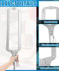Two Pack 24 Inch Locking C Clamp With Large Opening Jaws And Adjustable Pliers With Grip Swivel Pads Alloy Steel Construction
