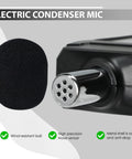 Pro Grade Digital Sound Level Meter With Backlit Display 30 To 130 dB Range 0.1 dB Resolution Plus Minus 1.5 dB Accuracy A Weighting 31.5 Hz To 8 kHz Response Fast Slow Max Min Hold Portable Noise Meter For Home Theater Office Studio, black condenser mic sensor close-up