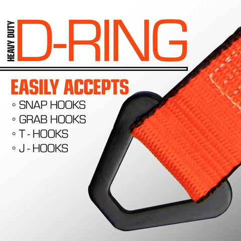 Rough And Ready Heavy Duty Car Tie Down Axle Straps With Full Body Cordura Wear Pads For Hog Tying Heavy Loads Securely 2 Inch X 36 Inch Four Pack Rated 3300 Pounds Swl