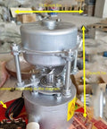 Close-up view of the 1000W Hydroelectric Turbine Generator 220V Outdoor Water Powered Copper Horizontal Water Generator 3500RPM.