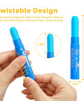 Killer Pack Of Butter Smooth Tempera Paint Sticks Serving Up 36 Fresh Washable Shades Like Pastels Neons And Metallics with twistable blue paint stick.