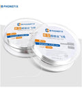 Two spools of Non Insulated 0.008mm 120m Superfine Silver Jump Wire for soldering tiny PCBs, copper conductor wire visible.