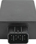 Front view of black CDI Box Ignition Module Replacement For Polaris ATV 499cc Engines Fits Big Boss 500 6X6 Intl 2002 Ranger 500