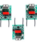 Three Wide Range 12V To 80V To 5V 1A DC-DC Buck Converter Module With Isolation And Reverse Connection Protection for DIY projects