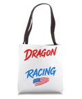 Dragon Boat Racing Tote Bag For Paddlers And Crews, Durable 16x16 Carryall For Practice And Race Day with USA flag design