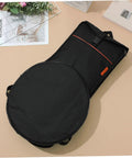 Premium Drum Pad Storage Bag Featuring Slick Waterproof Fabric Cover And Smart Mesh Accessory Organizer Pouch For Snare Stand Gear Gig Ready Hella Durable Travel Case laid flat with side pouch.