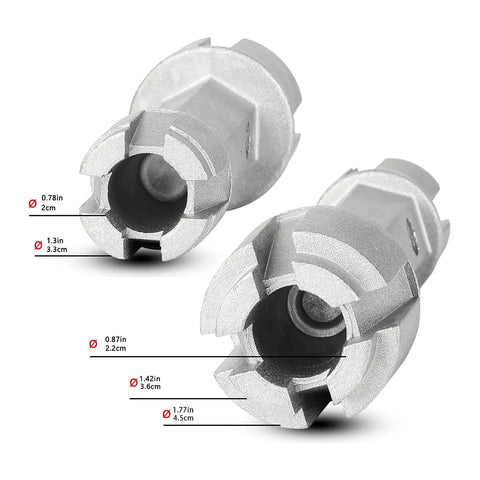 Silver Tub Drain Remover Wrench For 1 3/8 And 1 1/2 Inch Drains, Quick Install And Easy Removal For DIY Plumbing with measurements